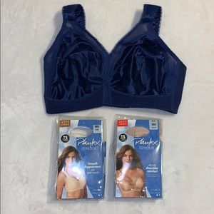 3 Playtex Wirefree Bras 40 DD